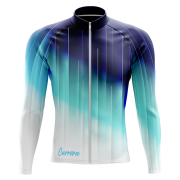 Jersey Ciclismo Manga Larga – Azul Matrix